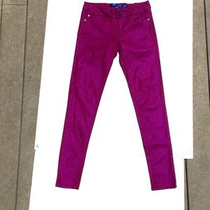 14. Sapphire Ink Shimmery Skinny Jeans / Pants